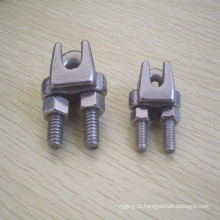 Tipo JIS braçadeiras de aço inoxidável do cabo da corda de fio Ss304 / Ss316 maleável